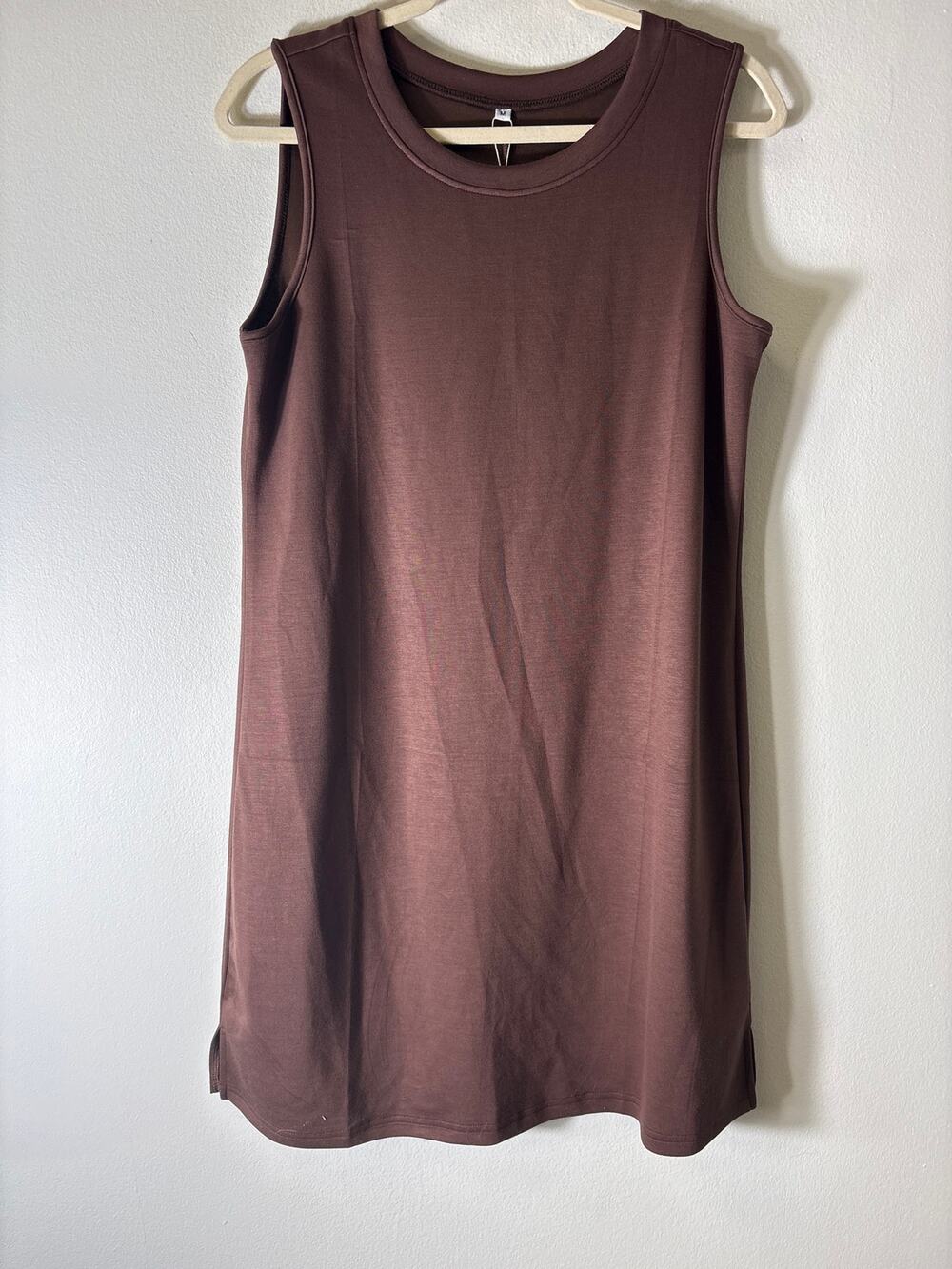 NWT Anrabess Brown Shift Tee Dress Sz M